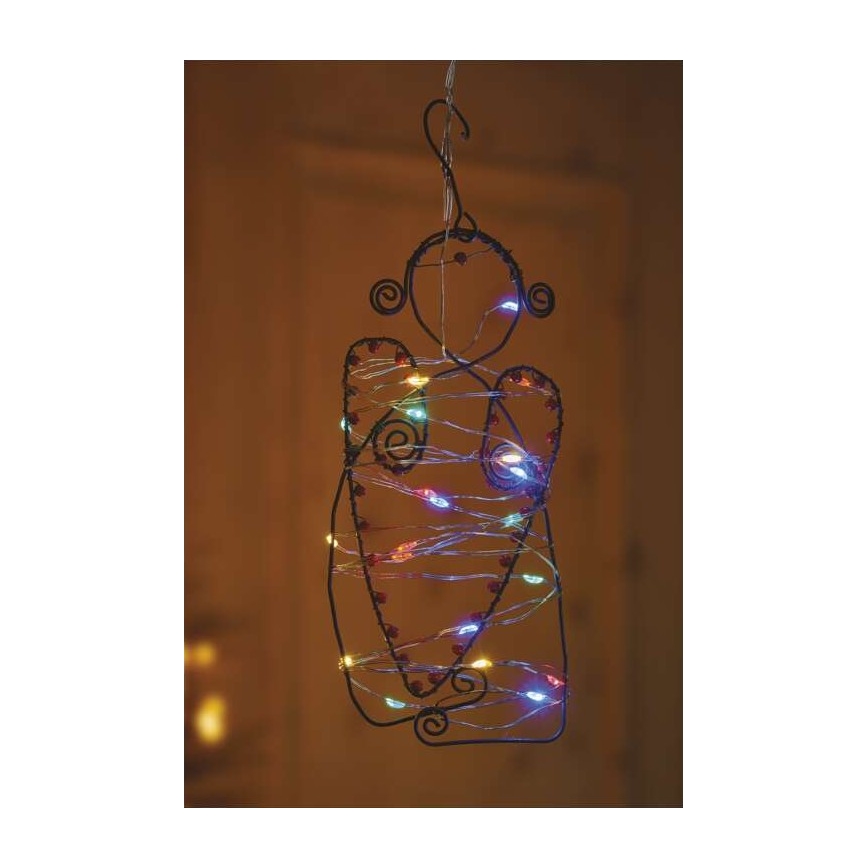 Guirnalda LED de Navidad 20xLED/2xAA 2,4m multicolor