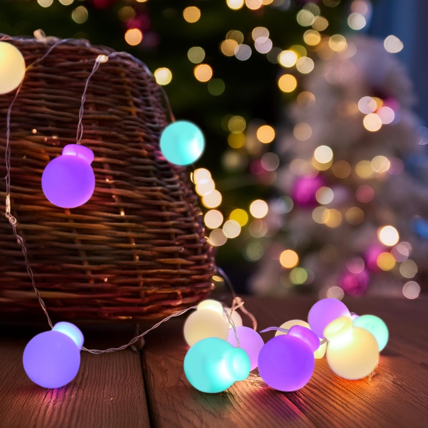 Guirnalda LED de Navidad 40xLED/2xAA 4,3 m multicolor