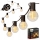 Guirnalda LED decorativa para exterior 25xE12/1W/230V 17,5 m IP65 negra