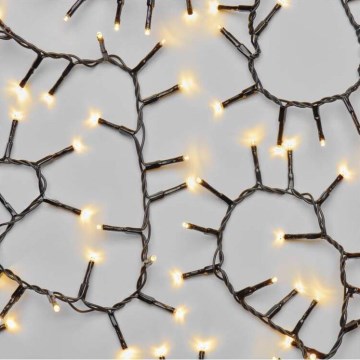 Guirnalda LED navideña para exterior 600 LEDs/17 m IP44 blanco cálido