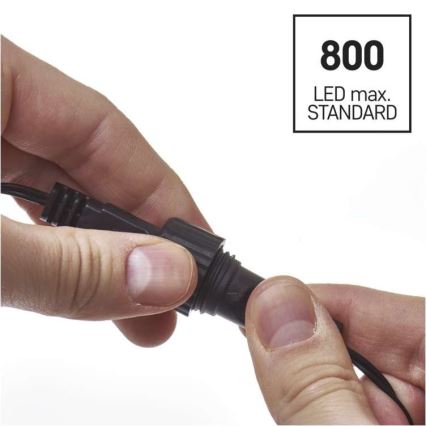 Guirnalda LED para exterior 100xLED/15m IP44 blanco cálido