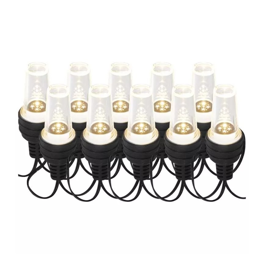 Guirnalda LED para exterior 10xLED/9,5 m IP44 blanco frío