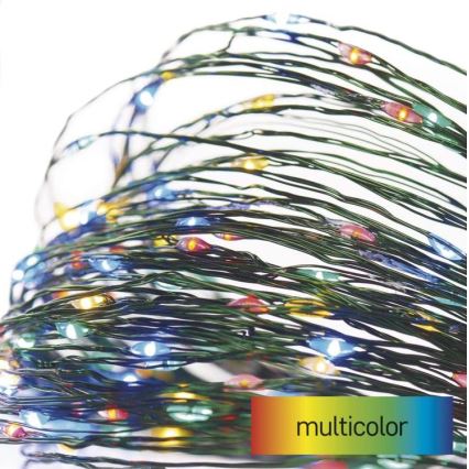 Guirnalda LED para exterior, 150 LEDs, 20 m, IP44, multicolor