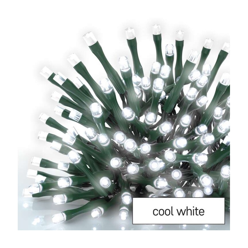 Guirnalda LED para exterior 180 LEDs / 8 modos, 23 m, IP44, blanco frío