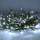 Guirnalda LED para exterior 200 LEDs / 8 funciones, 15 m, IP44, luz blanca fría