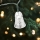 Guirnalda LED para exterior 20xLED/2xAA 2,2 m IP44 multicolor con pequeñas campanas
