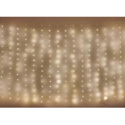 Guirnalda LED para exterior 240xLED/8 funciones 6,7 m IP44 blanco cálido