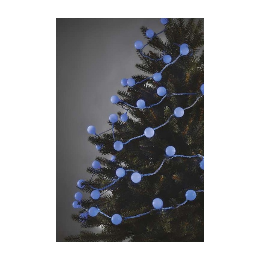 Guirnalda LED para exterior 40 LEDs/9 m IP44 azul