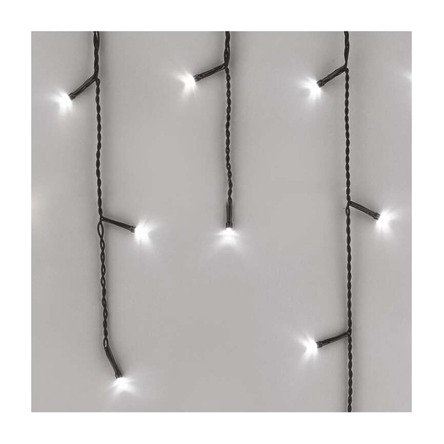 Guirnalda LED para exterior, 600 LEDs, 8 modos, 15 m, IP44, blanco frío