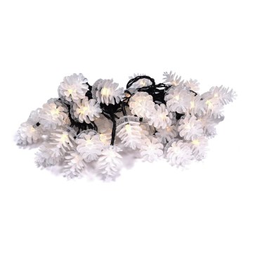 Guirnalda LED para exterior 80 LED/25 m IP44 blanco cálido