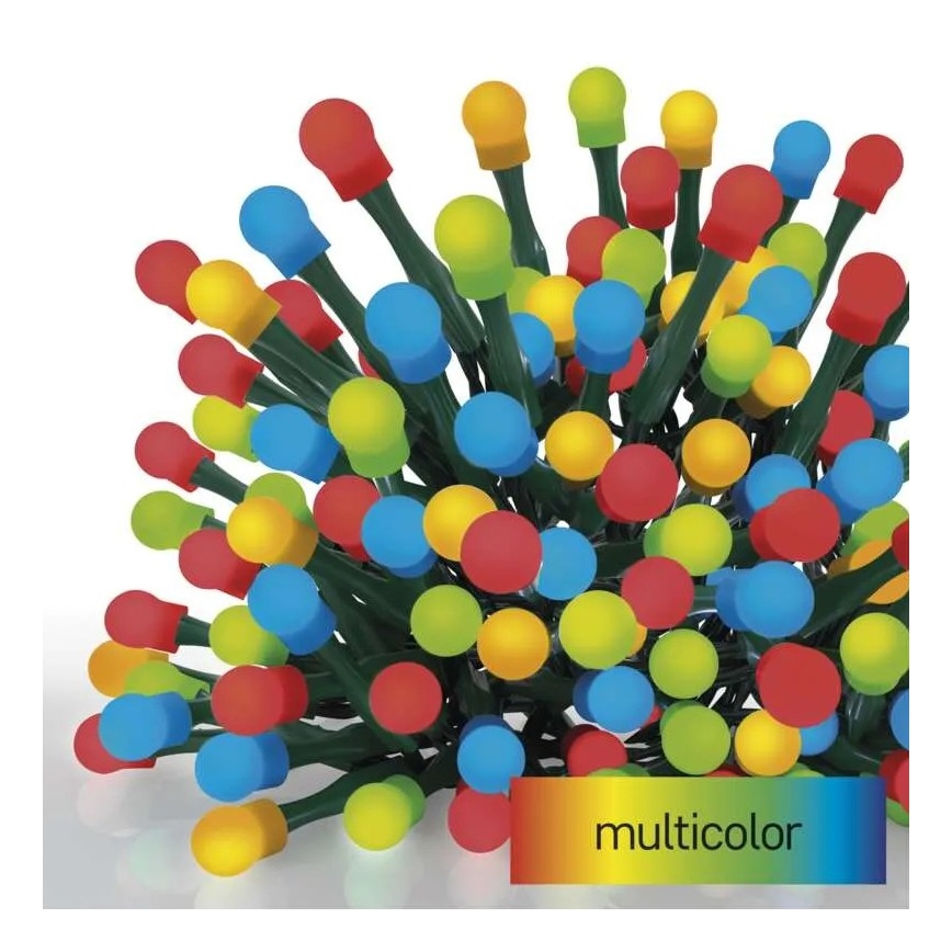 Guirnalda LED para exterior 80 LEDs / 8 funciones, 13 m, multicolor, IP44