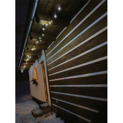Guirnalda LED para exterior 80xLED/13m IP44 blanco frío