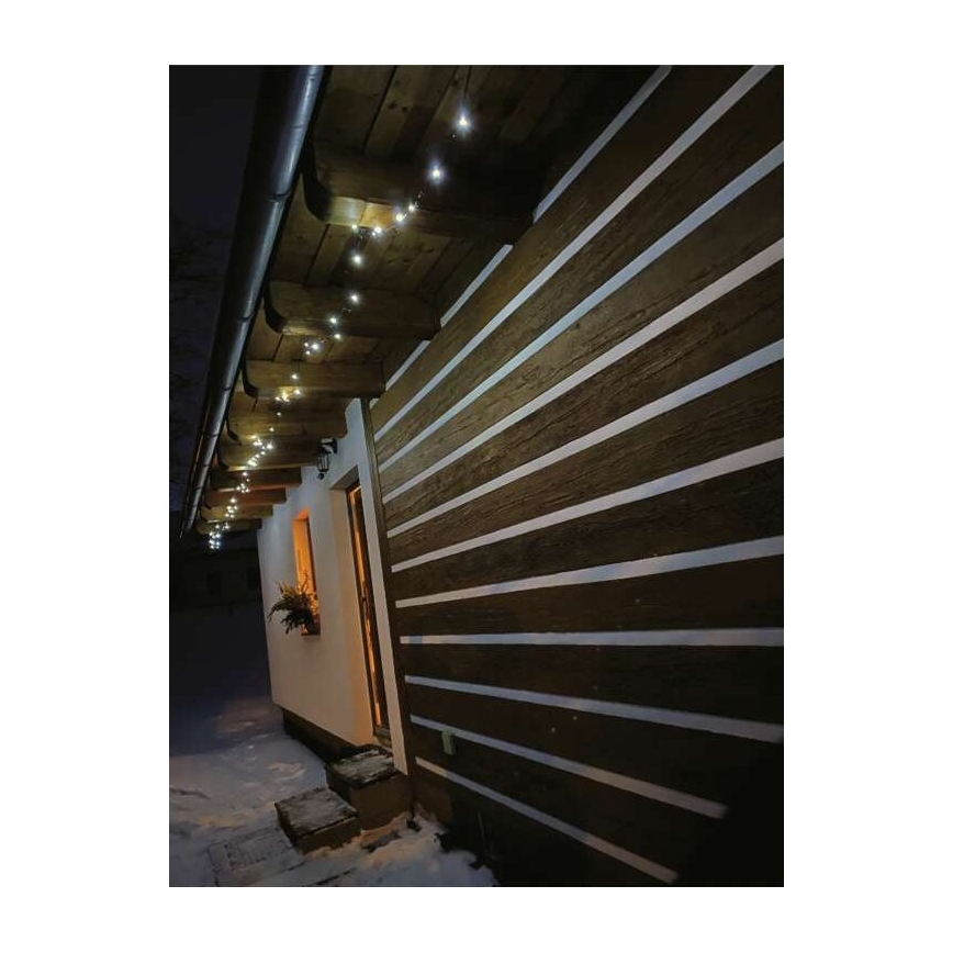 Guirnalda LED para exterior 80xLED/13m IP44 blanco frío