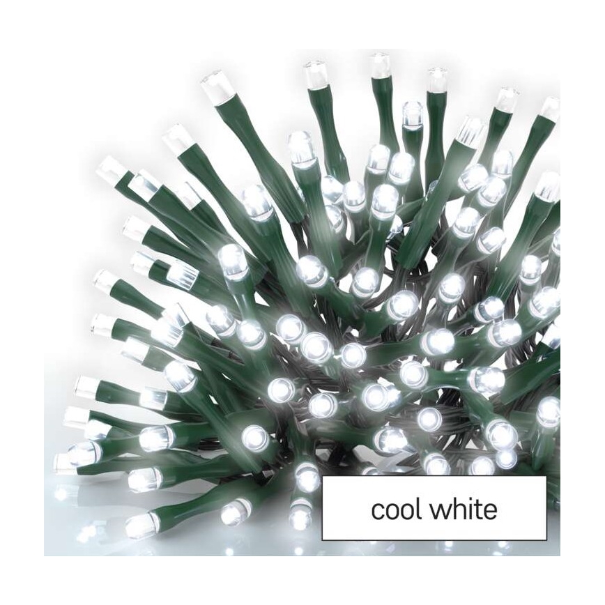 Guirnalda LED para exterior 80xLED/13m IP44 blanco frío