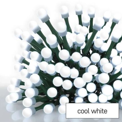 Guirnalda LED para exterior 80xLED/8 funciones 13m blanco frío IP44