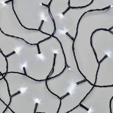 Guirnalda LED para exteriores 50xLED/5m IP44, blanco frío