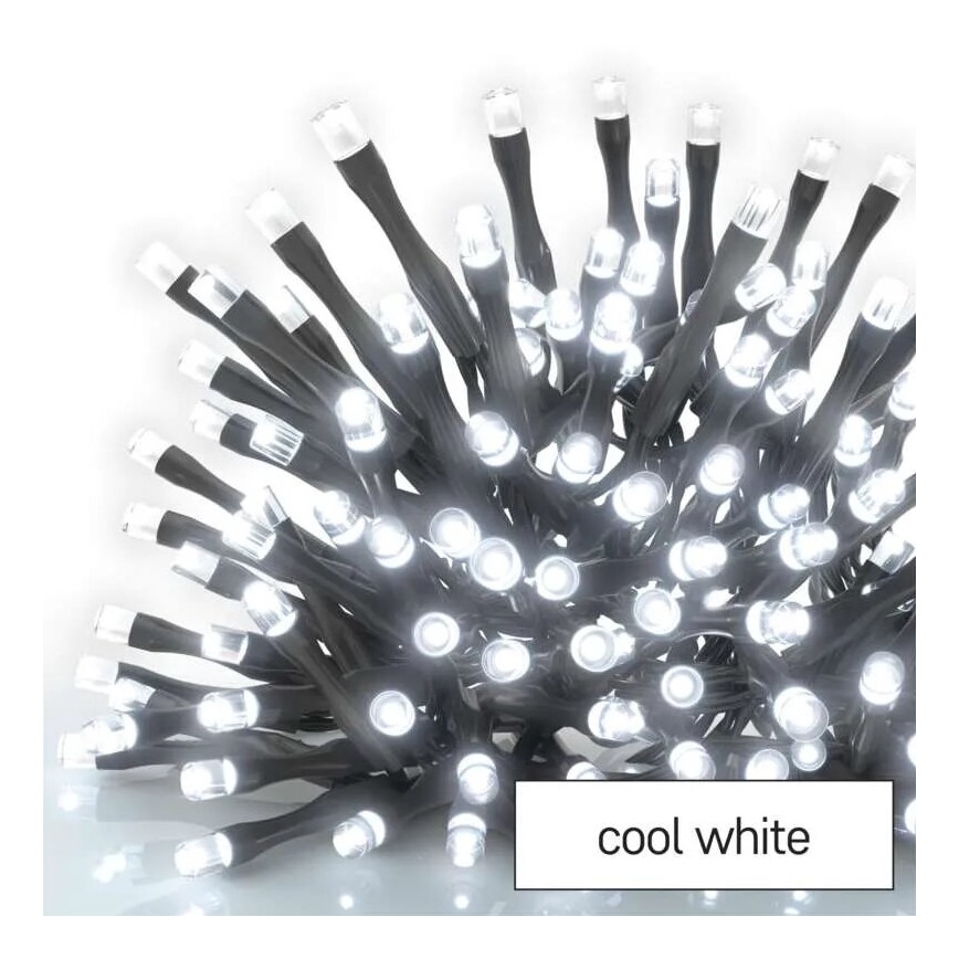 Guirnalda LED para exteriores 50xLED/5m IP44, blanco frío