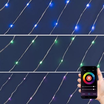 Guirnalda LED RGB regulable 100xLED/29 funciones 10,4m