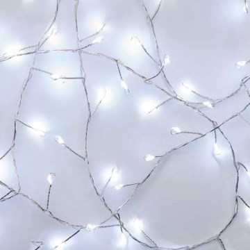 Guirnalda navideña LED 100xLED/3xAA 2,7 m blanco frío