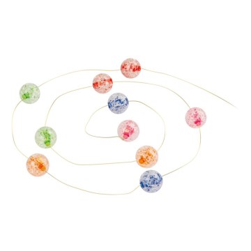 Guirnalda navideña LED 10xLED/2xAA 2,35m multicolor