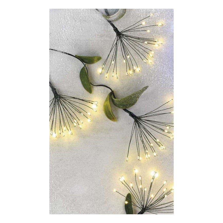 Guirnalda navideña LED 450 LEDs/11 m blanco cálido