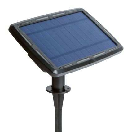 Guirnalda solar LED regulable 25xLED/1,5W/3,7/5V 2700-10000K 2200 mAh 15 m IP65 negra + mando a distancia