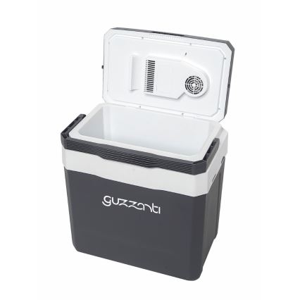 Guzzanti GZ 26B - Nevera portátil para automóvil 26 l 57W/12V/230V gris