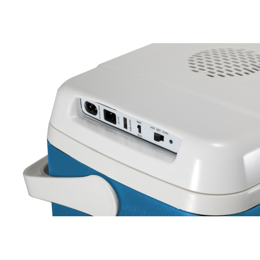 Guzzanti GZ 30BW - Nevera portátil para automóvil, 29 l, 65 W/12 V/230 V, azul