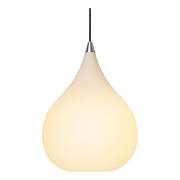 Halo Design 407931 - Lámpara colgante con cable DROPS 1xE27/40W/230V diámetro 30 cm blanco/cromo mate