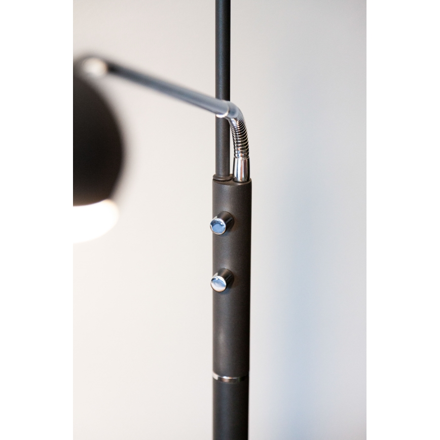 Halo Design 716067 - Lámpara de pie LED regulable VEGAS LED/20W/230V + LED/5W negro/cromo brillante