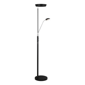 Halo Design 716067 - Lámpara de pie LED regulable VEGAS LED/20W/230V + LED/5W negro/cromo brillante