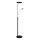 Halo Design 716067 - Lámpara de pie LED regulable VEGAS LED/20W/230V + LED/5W negro/cromo brillante