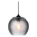 Halo Design 718443 - Lámpara colgante con cable NOBB 1xE27/40W/230V Ø 22 cm gris ahumado