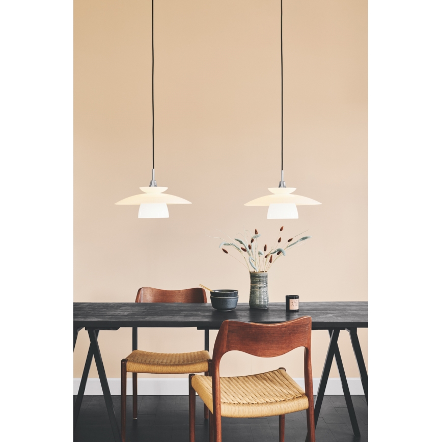 Halo Design 733644 - Lámpara colgante con cable SCANDINAVIA 1xG9/28W/230V diámetro 20 cm blanca