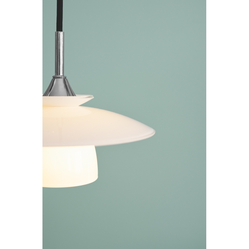 Halo Design 733644 - Lámpara colgante con cable SCANDINAVIA 1xG9/28W/230V diámetro 20 cm blanca