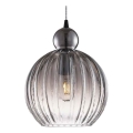 Halo Design 737338 - Lámpara colgante con cable BALL BALL 1xE27/40W/230V Ø 32 cm gris ahumado