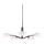 Halo Design 740369 - Lámpara colgante con cable KJOBENHAVN 5xG9/28W/230V diámetro 50 cm negra