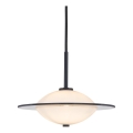 Halo Design 743582 - Lámpara colgante con cable ORBIT 1xG9/7W/230V Ø 24 cm blanco/negro/gris ahumado