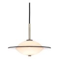 Halo Design 743599 - Lámpara colgante con cable ORBIT 1xG9/7W/230V Ø 24 cm blanco/latón/gris ahumado