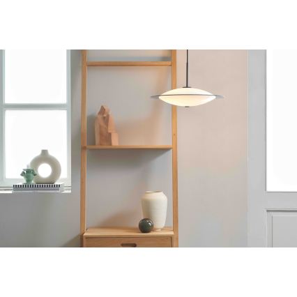 Halo Design 743629 - Lámpara colgante con cable ORBIT 3xG9/7W/230V Ø 40 cm blanco/latón/gris ahumado