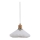 Halo Design 744053 - Lámpara colgante PARIS con cable 1xG9/28W/230V Ø 24 cm blanco/latón/roble