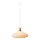 Halo Design 744206 - Lámpara colgante con cable PARIS 1xE27/60W/230V diámetro 40 cm crema/latón/roble