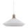 Halo Design 744268 - Lámpara colgante con cable PARIS 1xE27/60W/230V diámetro 56 cm blanco/latón/roble