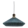 Halo Design 744275 - Lámpara colgante PARIS con cable 1xE27/60W/230V diámetro 56 cm azul/latón/roble