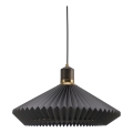 Halo Design 744299 - Lámpara colgante PARIS con cable 1xE27/60W/230V, diámetro 56 cm, negro/latón/roble