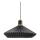 Halo Design 744299 - Lámpara colgante PARIS con cable 1xE27/60W/230V, diámetro 56 cm, negro/latón/roble