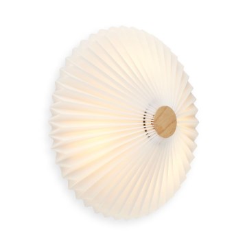 Halo Design 745098 - Aplique de pared PARIS 4xG9/28W/230V Ø 50 cm blanco/latón/roble