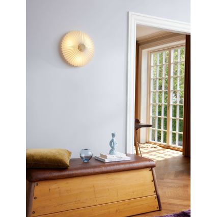 Halo Design 745098 - Aplique de pared PARIS 4xG9/28W/230V Ø 50 cm blanco/latón/roble