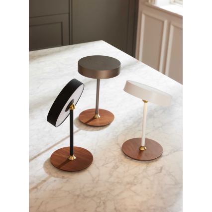 Halo Design 745760 - Lámpara de mesa recargable LED regulable ON THE MOVE LED/2,5W/4000 mAh blanco/madera