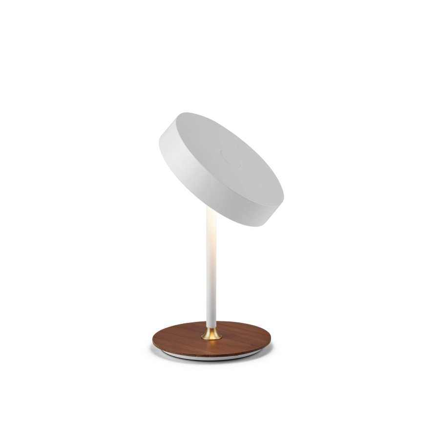 Halo Design 745760 - Lámpara de mesa recargable LED regulable ON THE MOVE LED/2,5W/4000 mAh blanco/madera